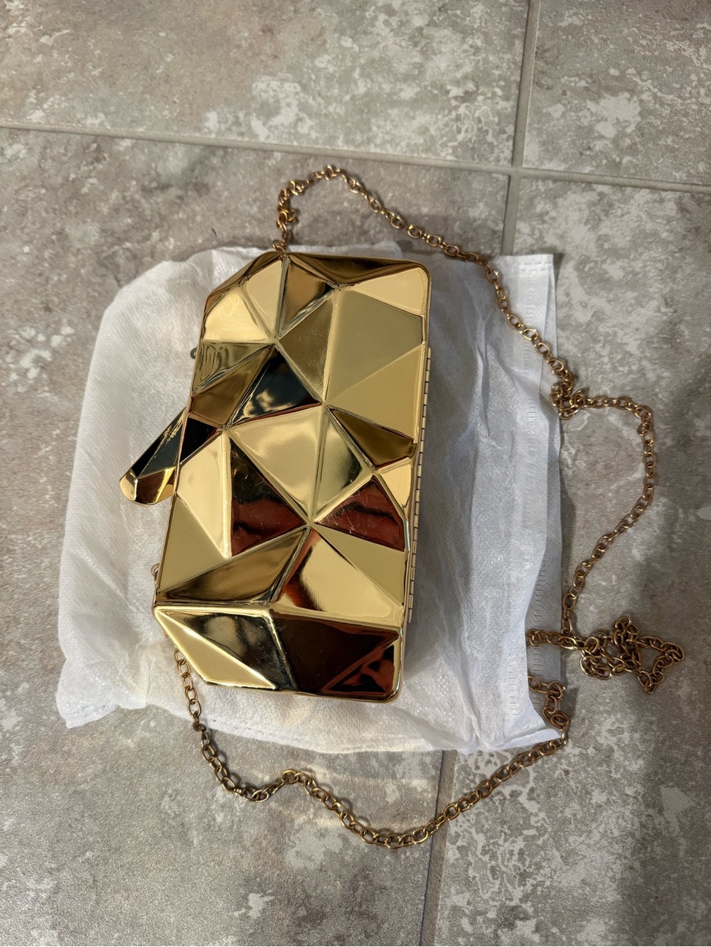 HARLEY QUINN GOLD CLUTCH FAMOUS PURSE BIRDS OF PREY COMIC CON